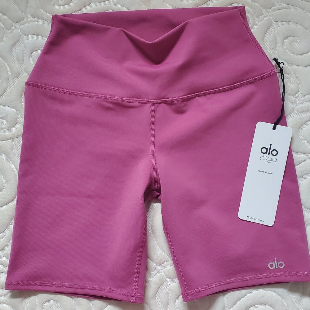 ALO, S, 7" HIGH-WAIST BIKER SHORT